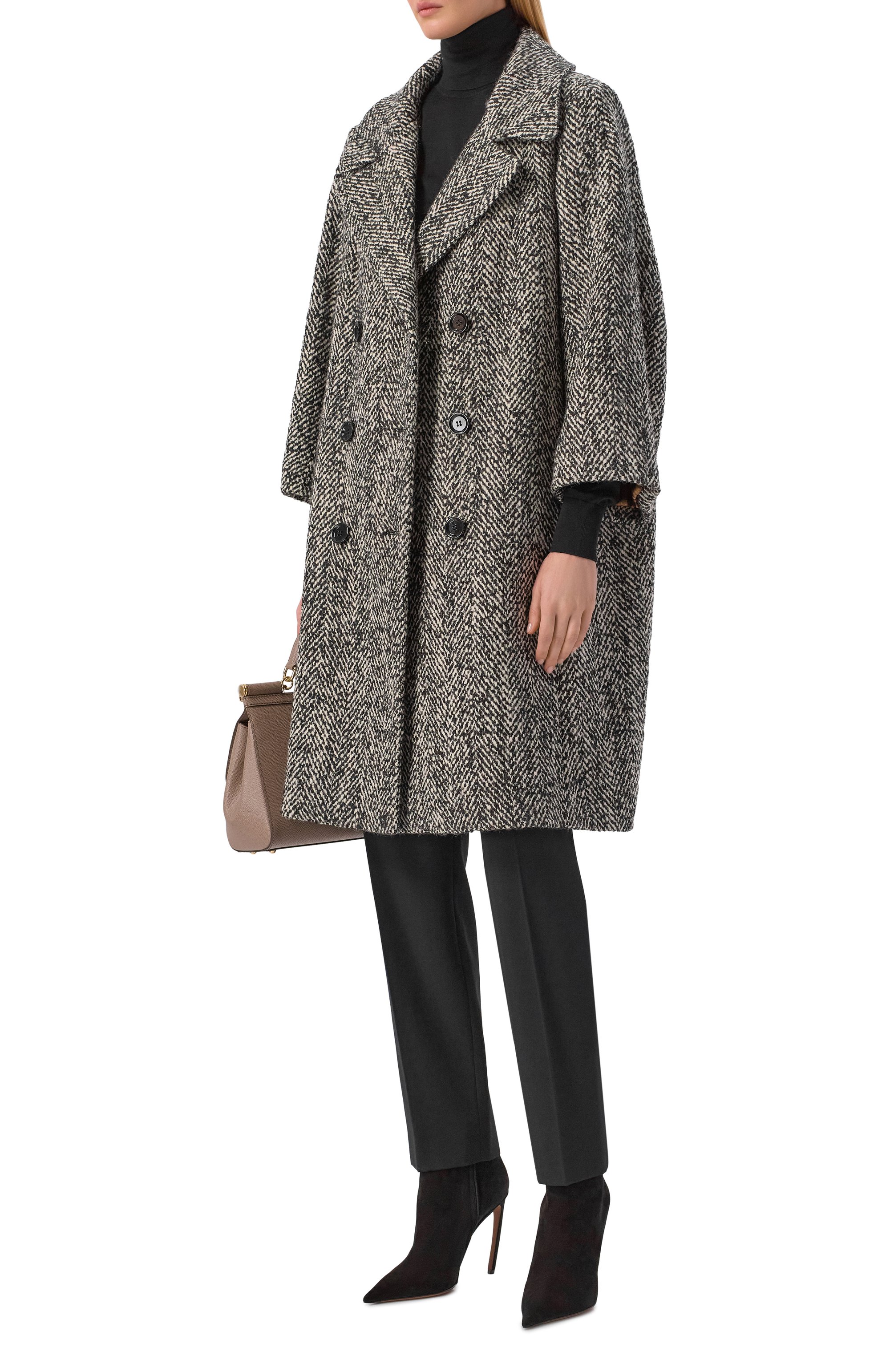 Шерстяное пальто DOLCE & GABBANA, арт. F0W3QT/FCZAC, фото 2