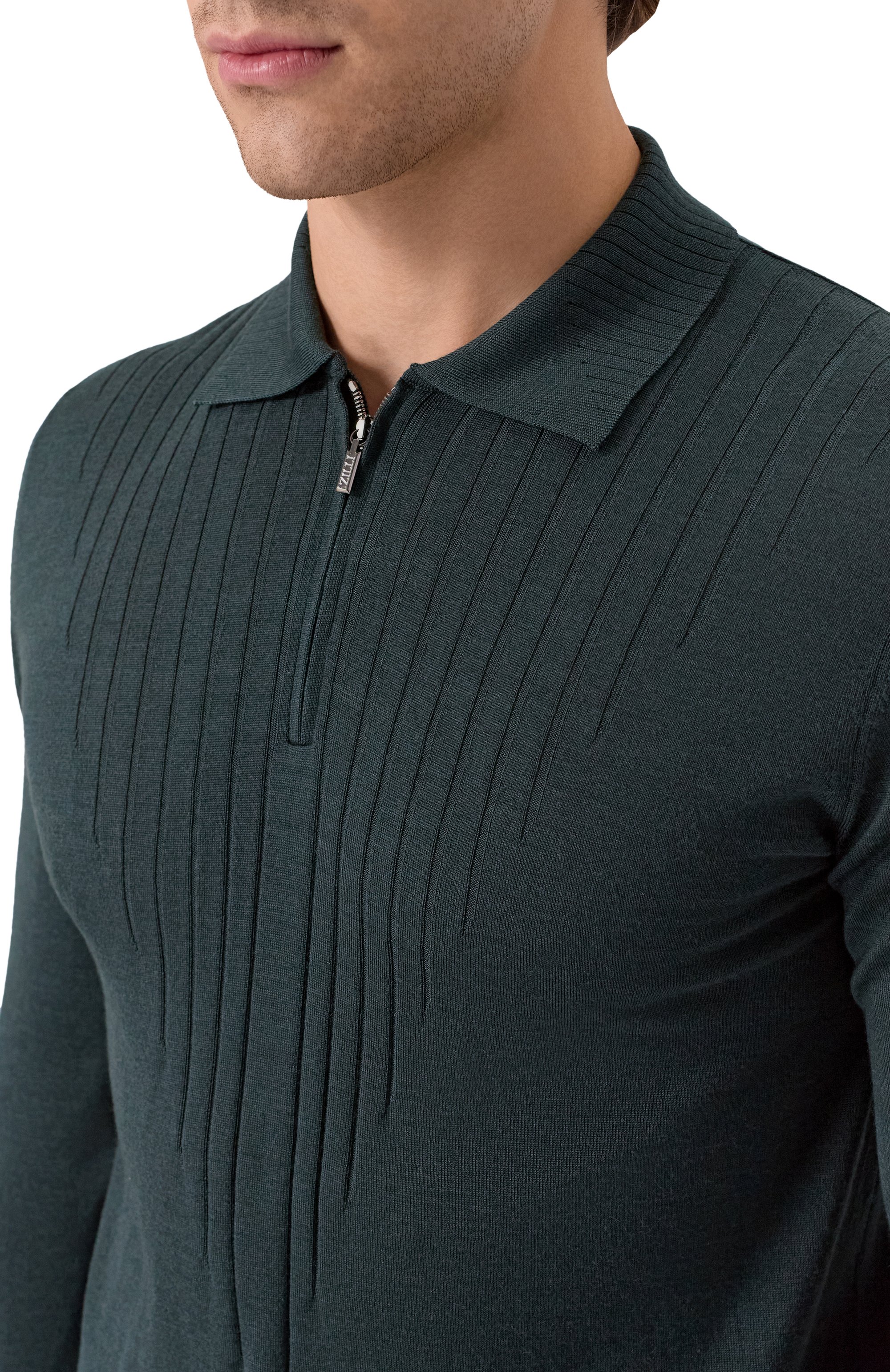 Поло из шерсти и шелка ZILLI, арт. KZP001M0230VZRD00, фото 5