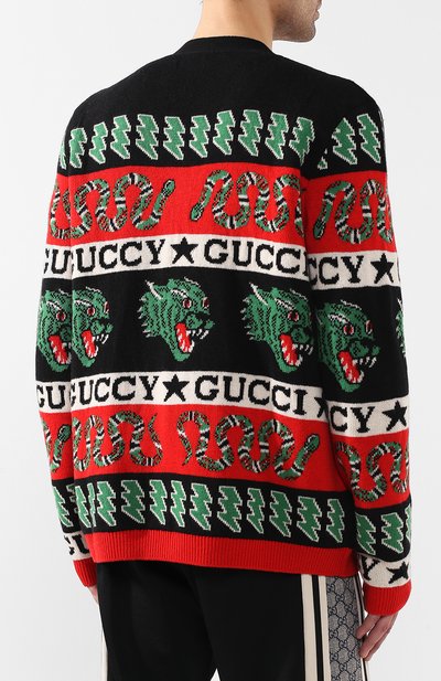 Шерстяной кардиган GUCCI, арт. 545747/XKADY, фото 4