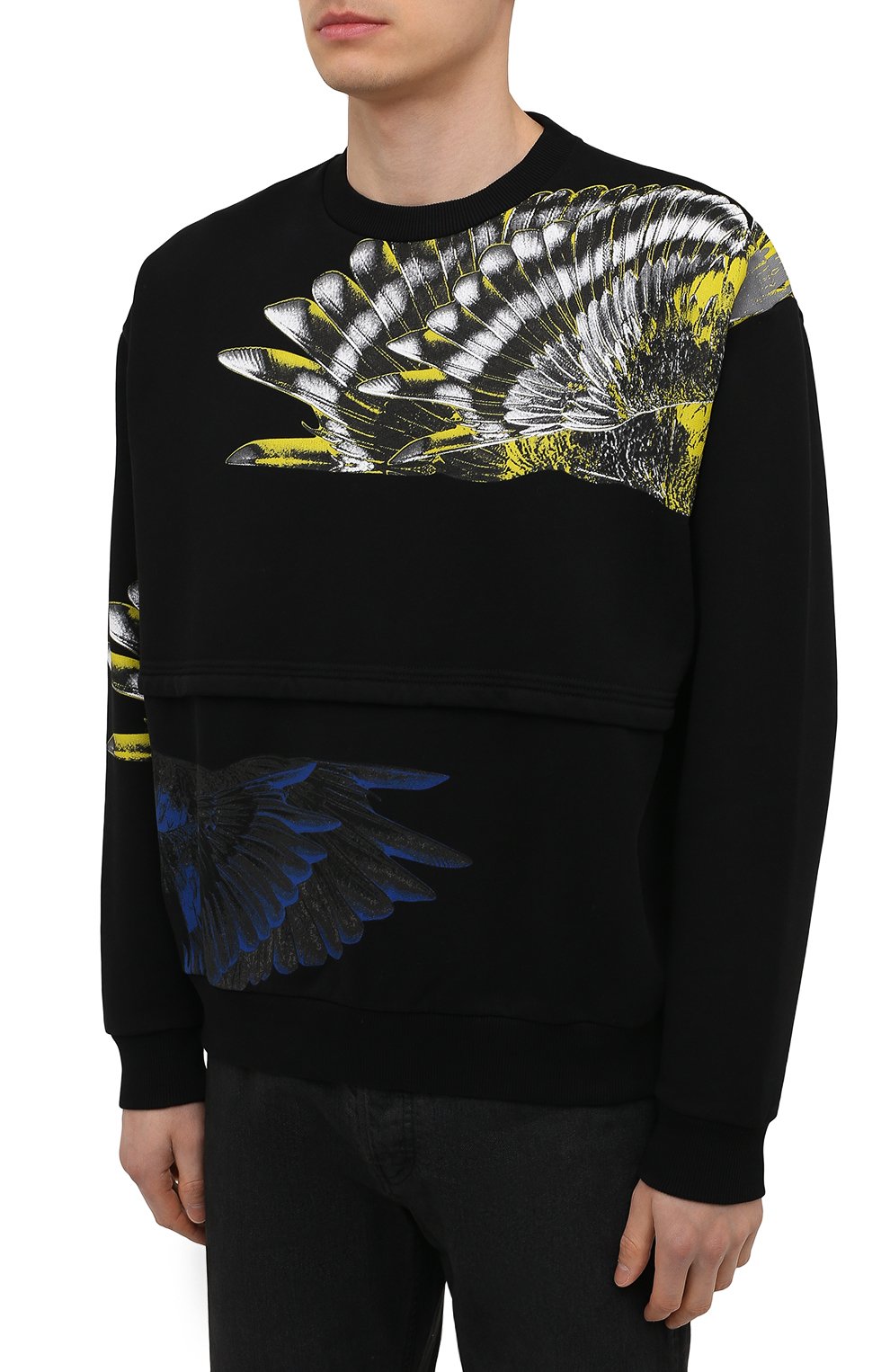 Хлопковый свитшот MARCELO BURLON, арт. CMBA091S21FLE002, фото 3