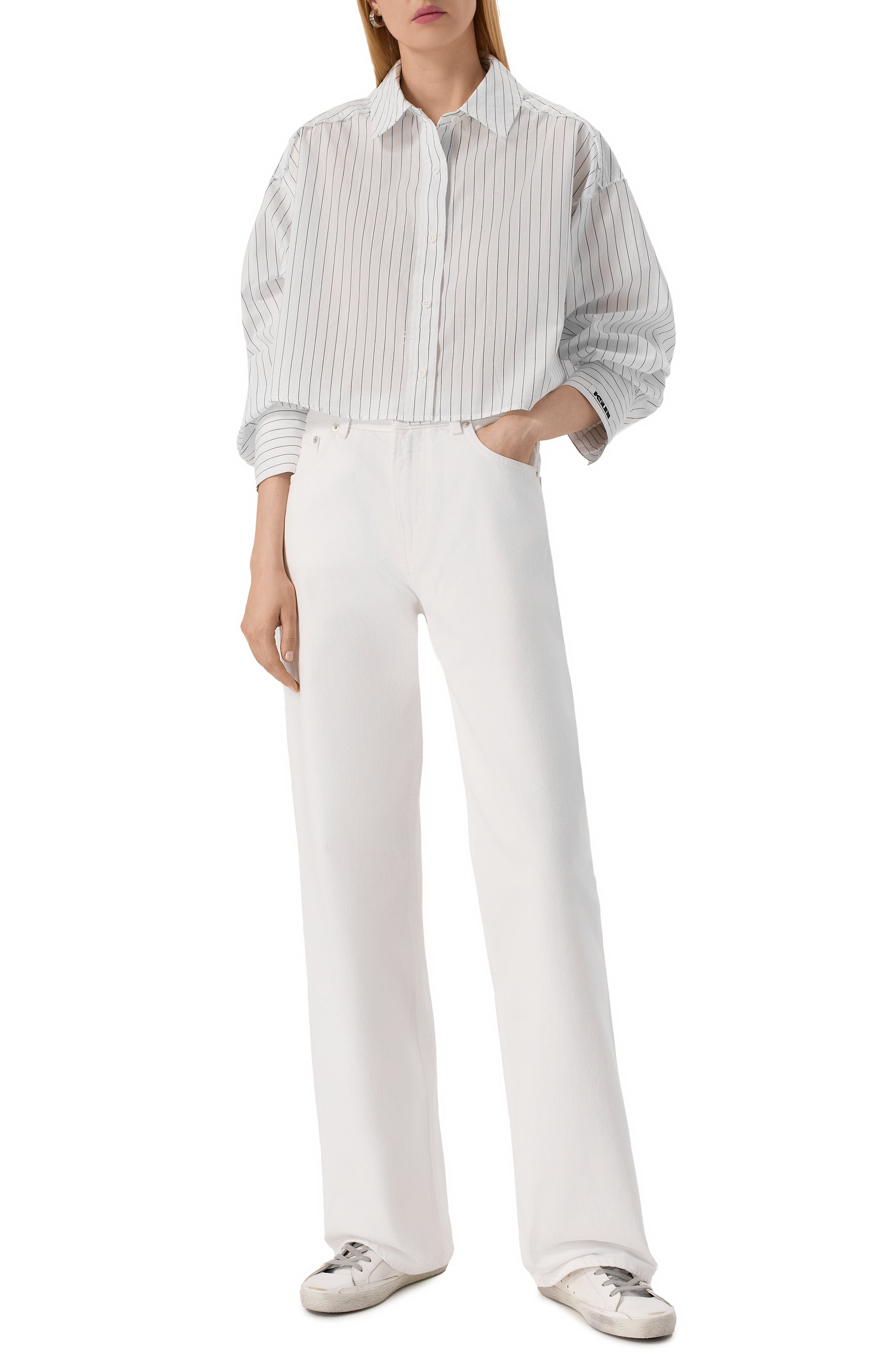 Джинсы HAIKURE белого цвета по цене 28750 руб., арт. HEW03185GF143T0503, фото 2 Джинсы HAIKURE, арт. HEW03185GF143T0503, фото 2