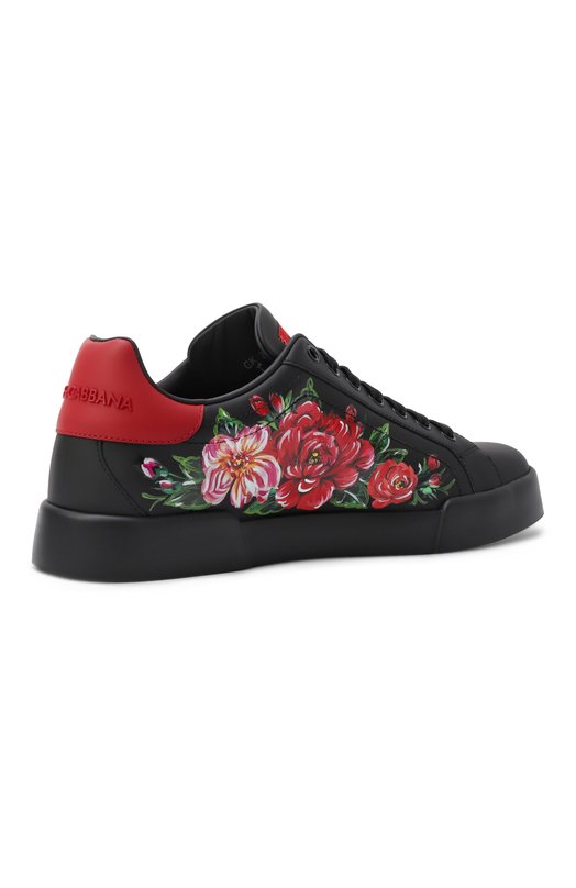 Кожаные кеды Portofino Dolce & Gabbana CK2330/AN257 Чёрный  CK2330/AN257 Фото 5