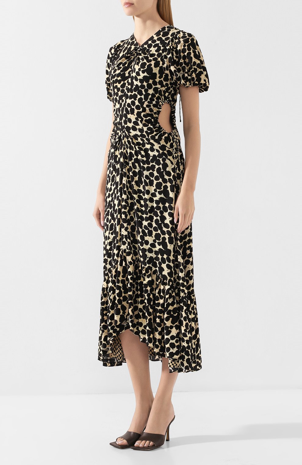 Платье с принтом PROENZA SCHOULER желтого цвета по цене 69750 руб., арт. R1933000-BYP137, фото 3 Платье с принтом PROENZA SCHOULER, арт. R1933000-BYP137, фото 3