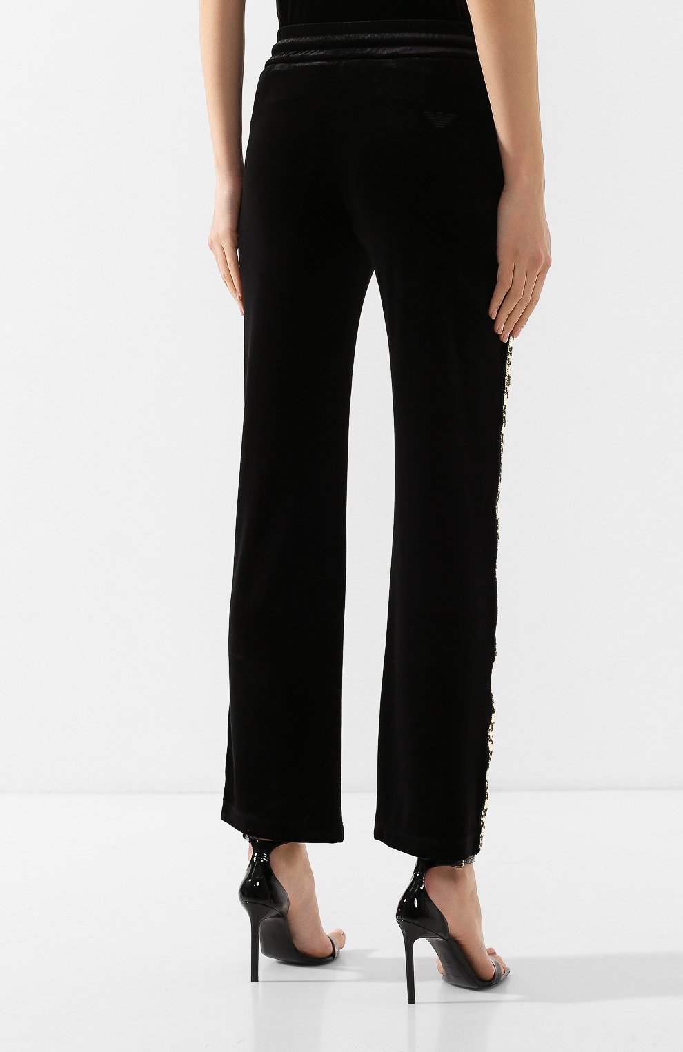 Брюки EMPORIO ARMANI черного цвета по цене 33600 руб., арт. 3H2P6S/2JWQZ, фото 4 Брюки EMPORIO ARMANI, арт. 3H2P6S/2JWQZ, фото 4
