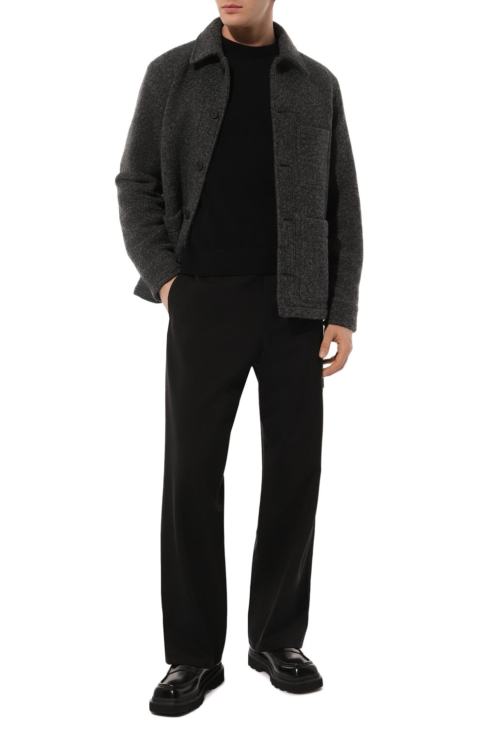 Кашемировый джемпер SAINT LAURENT черного цвета по цене 92850 руб., арт. 603089/YALL2, фото 2 Кашемировый джемпер SAINT LAURENT, арт. 603089/YALL2, фото 2