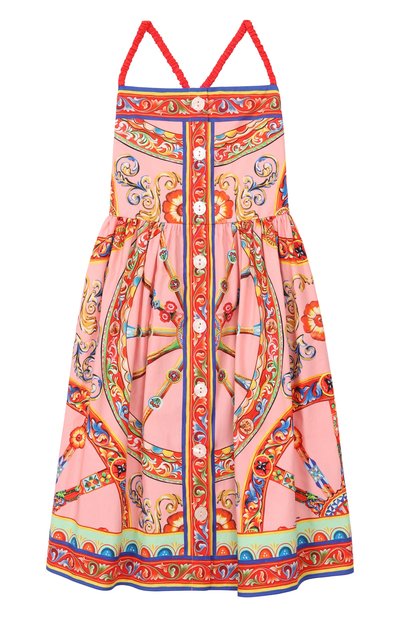Хлопковый сарафан DOLCE & GABBANA, арт. L54DV3/FI501_001