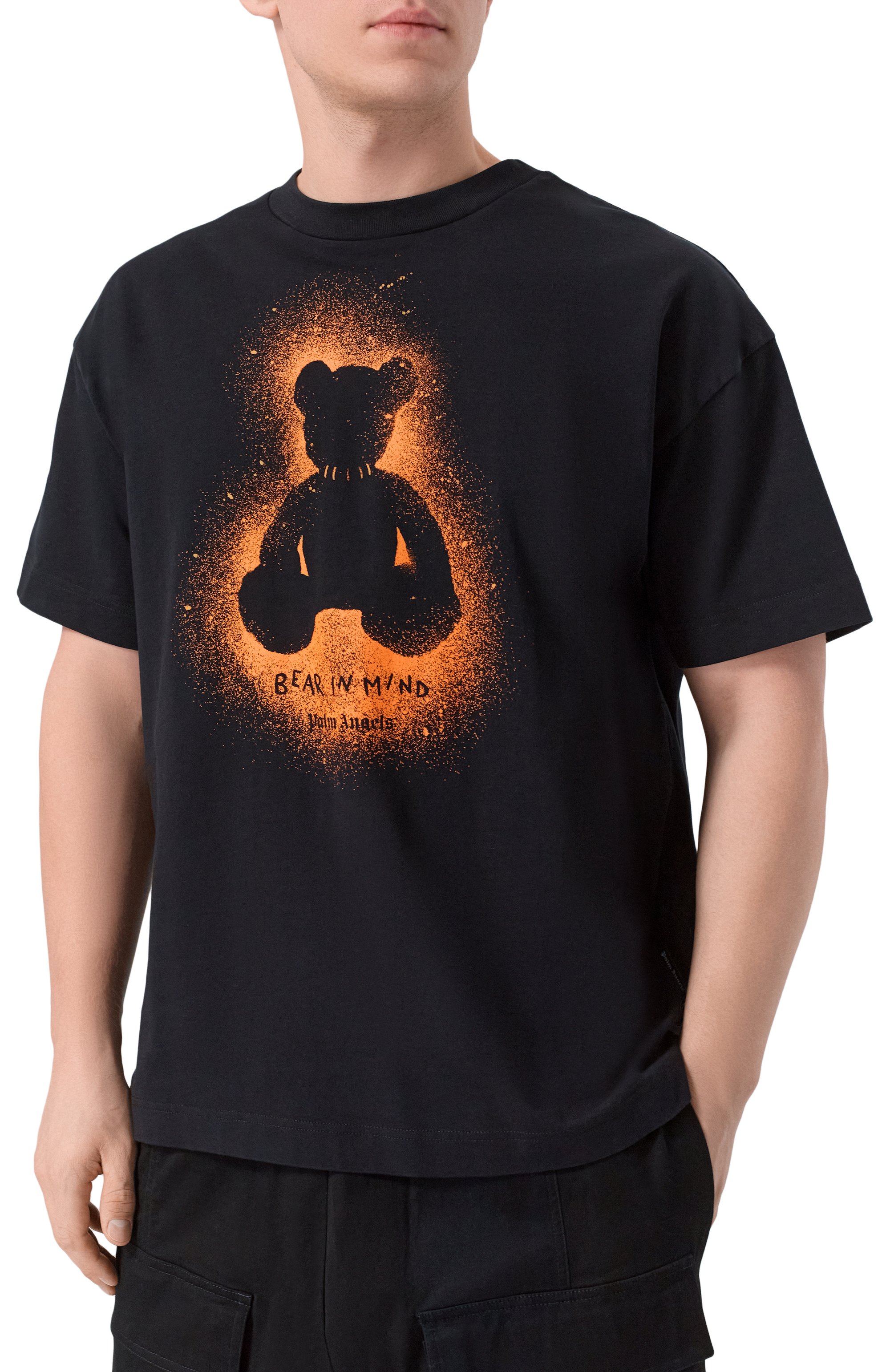 Хлопковая футболка PALM ANGELS, арт. PMAA109F25JER00B, фото 3