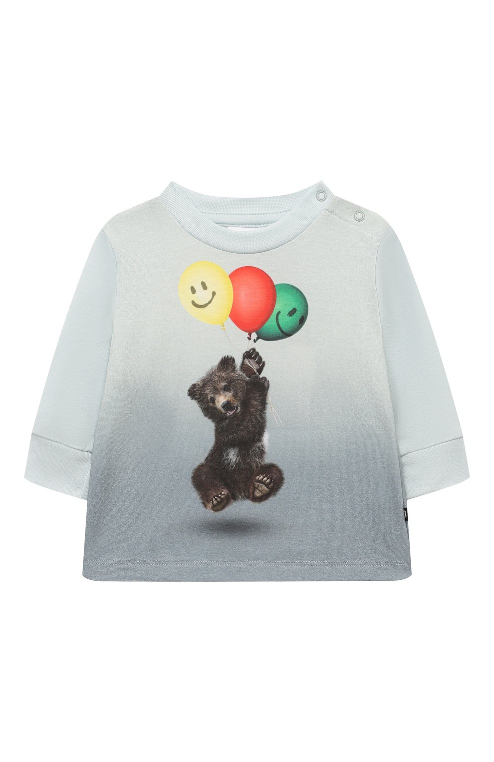 Хлопковый лонгслив eloy MOLO голубого цвета по цене 7120 руб., арт. 6W24A407, фото 1 Хлопковый лонгслив eloy MOLO, арт. 6W24A407, фото 1