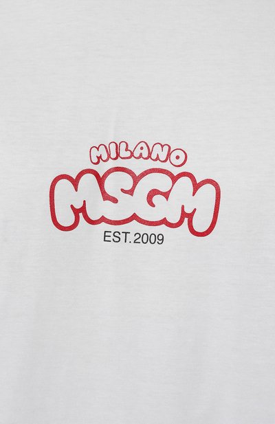 Хлопкова я футболка MSGM, арт. 3440MM197 237002, фото 5
