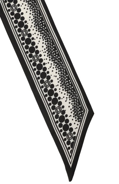 Шелковый шарф-твилли ELIE SAAB черного цвета по цене 23150 руб., арт. SE520BSS092S24, фото 3 Шелковый шарф-твилли ELIE SAAB, арт. SE520BSS092S24, фото 3