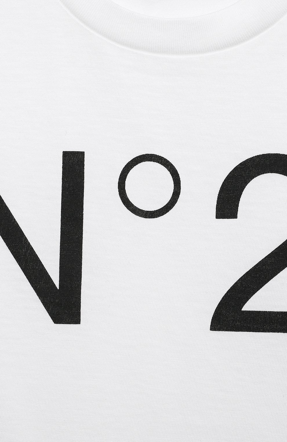 Хлопковая футболка N21 белого цвета по цене 6655 руб., арт. N21173/N0153, фото 3 Хлопковая футболка N21, арт. N21173/N0153, фото 3