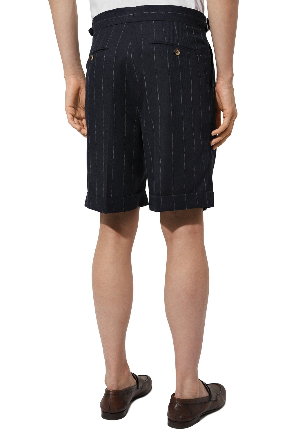 Шорты из хлопка и шерсти BRUNELLO CUCINELLI, арт. MS484B2298, фото 4