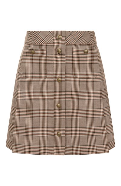 Женская юбка из хлопка и шерсти THE KOOPLES, арт. FJUP30030K