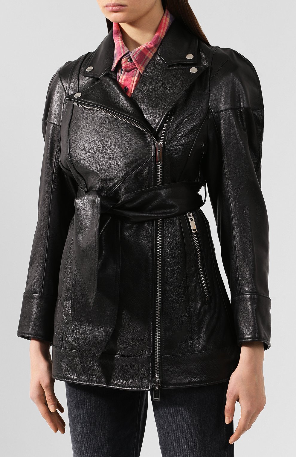 Кожаная куртка AKIRA NAKA, арт. AP1922-BK, фото 3