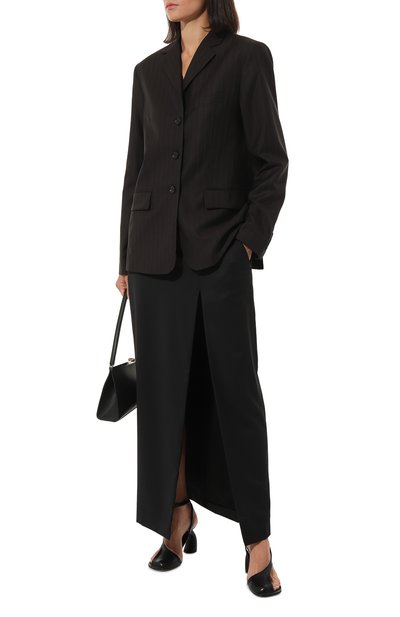 Шерстяной жакет LESYANEBO коричневого цвета по цене 58000 руб., арт. SS23/H-796/Tr, фото 2 Шерстяной жакет LESYANEBO, арт. SS23/H-796/Tr, фото 2