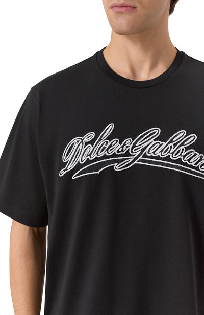 Хлопковая футболка DOLCE & GABBANA, арт. G8PN9Z/G7PIX, фото 5