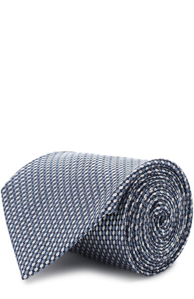 Мужской шелковый галстук с узором BRIONI, арт. 063H00/P7422