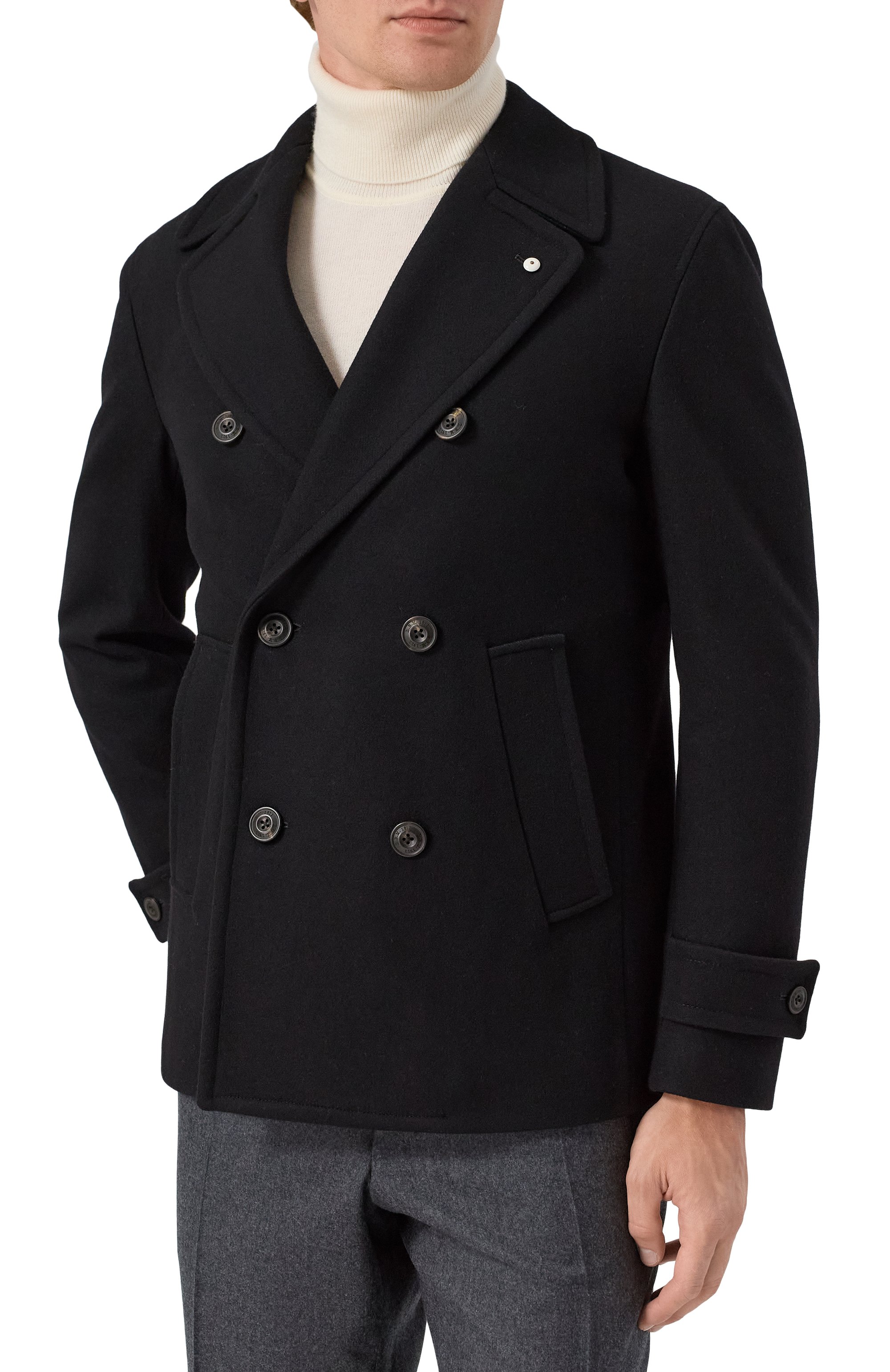 Бушлат из шерсти и кашемира L.B.M. 1911, арт. 9324/57516, фото 3