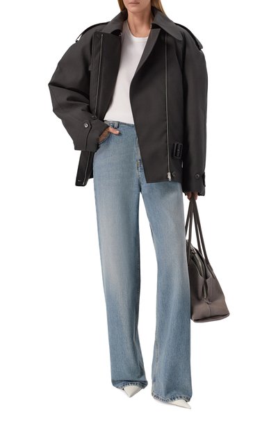 Шерстяное полупальто MUGLER серого цвета по цене 356000 руб., арт. 26F1MA02201039, фото 2 Шерстяное полупальто MUGLER, арт. 26F1MA02201039, фото 2