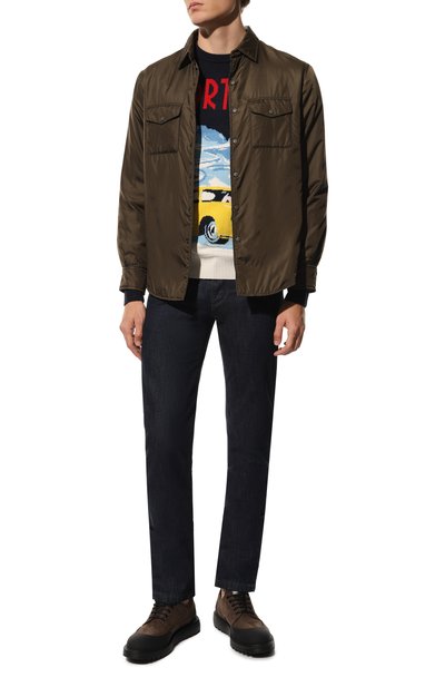 Джемпер из шерсти и вискозы MC2 SAINT BARTH темно-синего цвета по цене 23650 руб., арт. STBM HER0N C/HER0011/00682C, фото 2 Джемпер из шерсти и вискозы MC2 SAINT BARTH, арт. STBM HER0N C/HER0011/00682C, фото 2