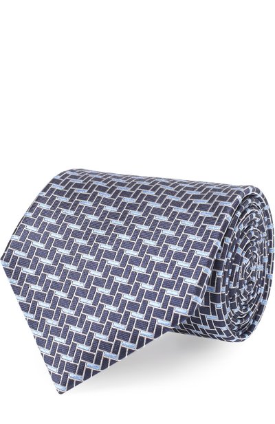Мужской шелковый галстук с узором LANVIN, арт. 3145/TIE
