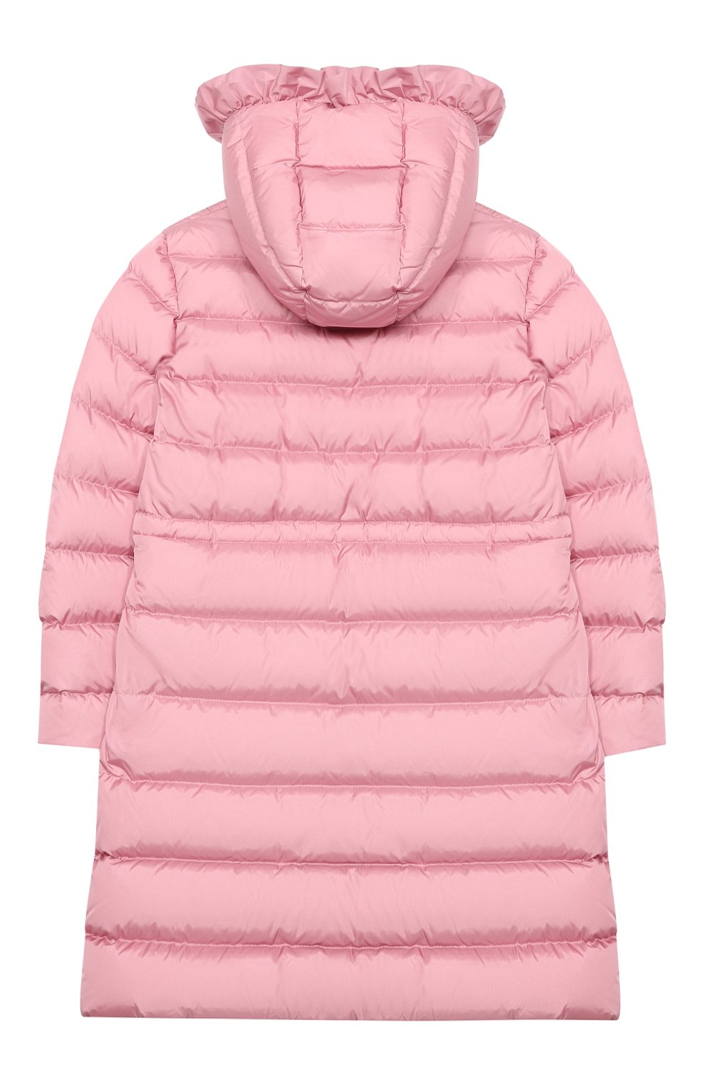 Пуховое пальто MONCLER светло-розового цвета по цене 88450 руб., арт. F2-954-1C508-10-54155/12-14A, фото 2 Пуховое пальто MONCLER, арт. F2-954-1C508-10-54155/12-14A, фото 2