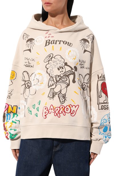 Хлопковое худи BARROW, арт. F3BWW0HS063, фото 3