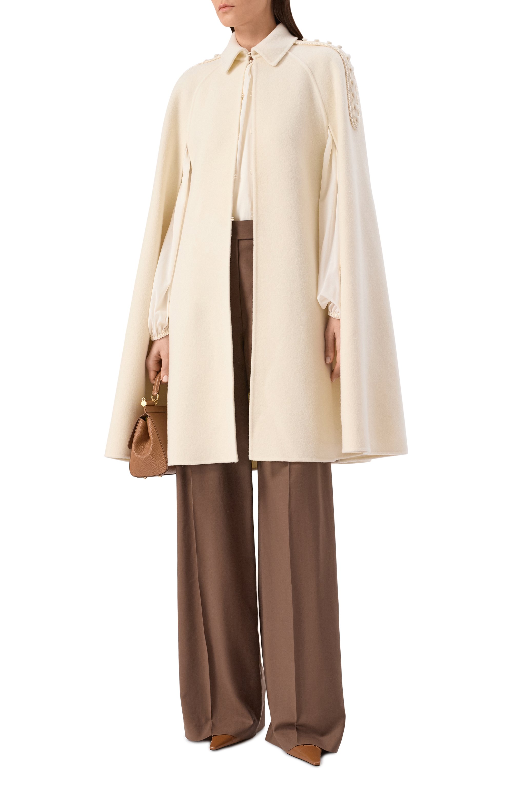 Кейп из шерсти и кашемира ELIE SAAB, арт. J0178EF25W0003, фото 2