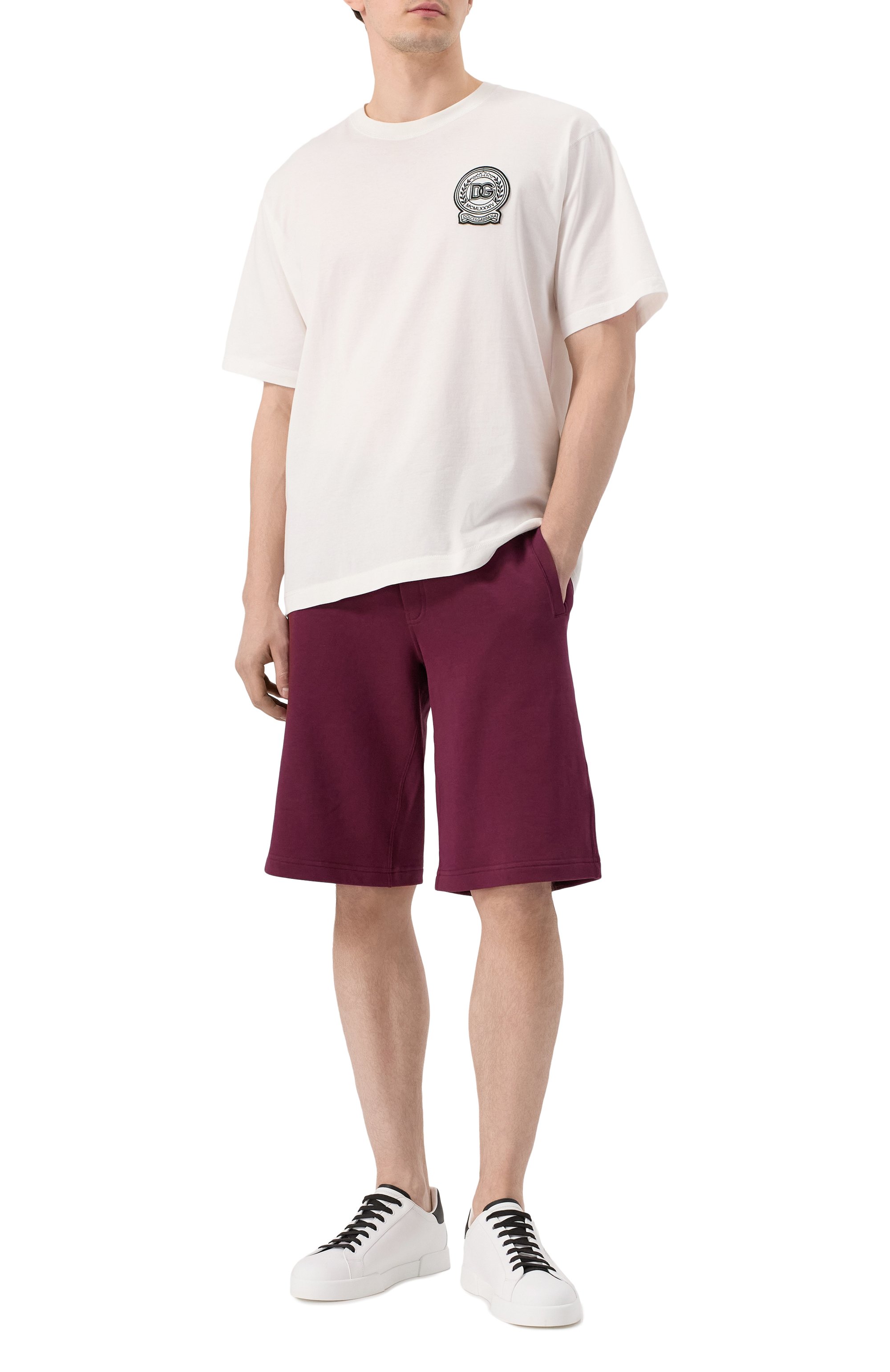 Хлопковые шорты DOLCE & GABBANA, арт. GP07UT/G7N7B, фото 2