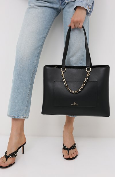 Сумка cece MICHAEL MICHAEL KORS черного цвета по цене 58000 руб., арт. 30S0G0ET2L, фото 2 Сумка cece MICHAEL MICHAEL KORS, арт. 30S0G0ET2L, фото 2