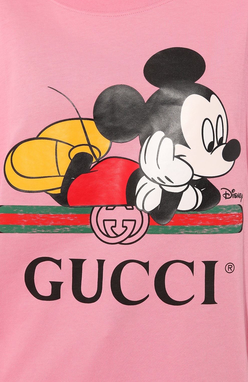 Хлопковая футболка disney x gucci GUCCI розового цвета по цене 64800 руб., арт. 492347 XJB7W, фото 5 Хлопковая футболка disney x gucci GUCCI, арт. 492347 XJB7W, фото 5