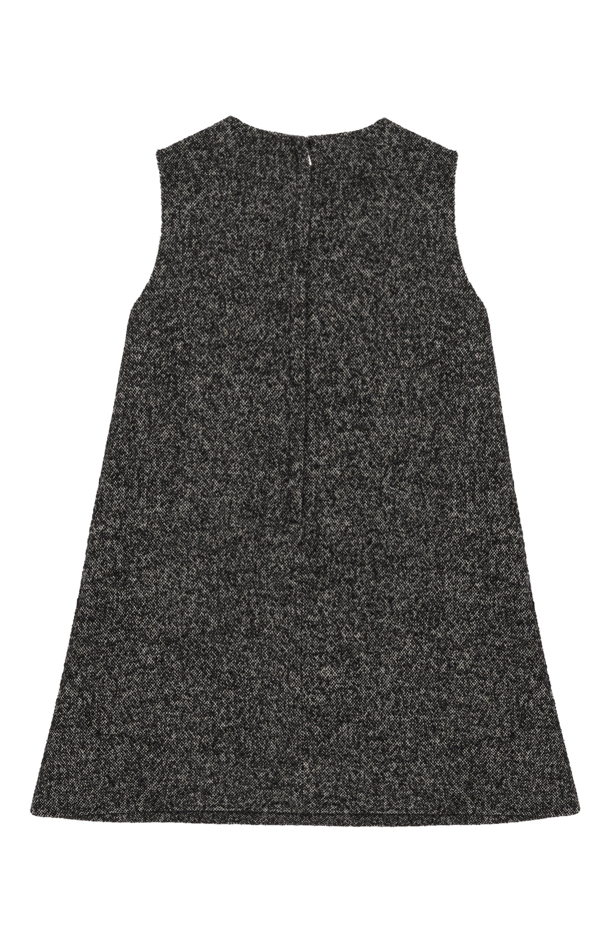 Шерстяное платье DOLCE & GABBANA темно-серого цвета по цене 71950 руб., арт. L54DJ1/FMZA0/10-12+, фото 2 Шерстяное платье DOLCE & GABBANA, арт. L54DJ1/FMZA0/10-12+, фото 2