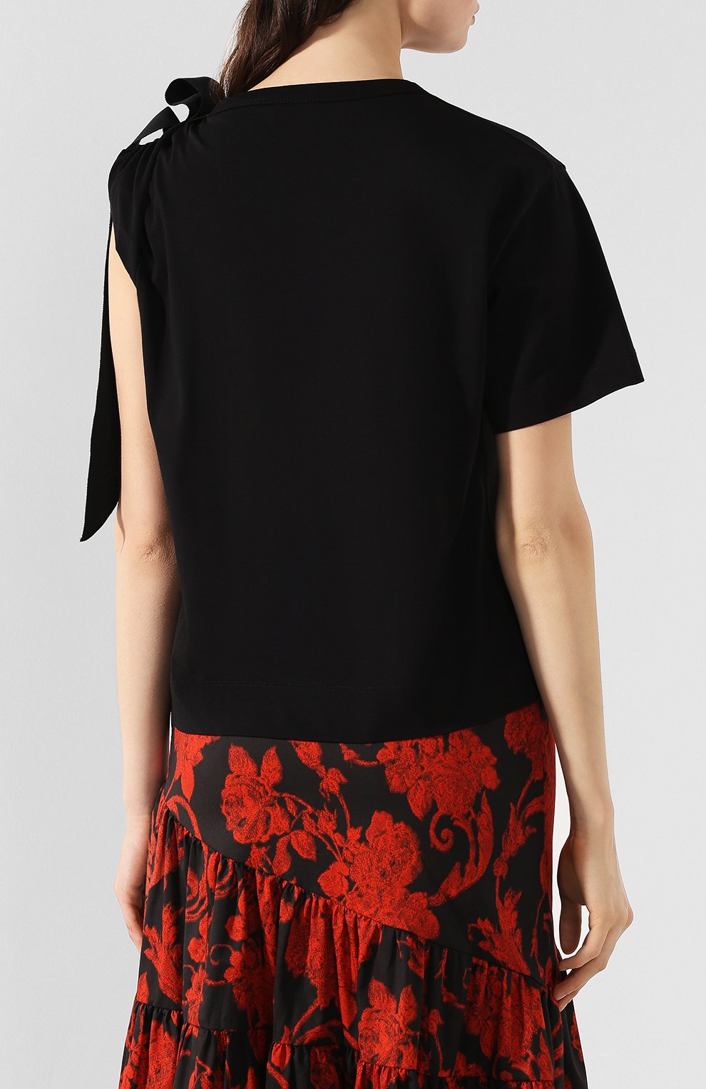 Хлопковая футболка DRIES VAN NOTEN черного цвета по цене 11050 руб., арт. 201-31170-9619, фото 4 Хлопковая футболка DRIES VAN NOTEN, арт. 201-31170-9619, фото 4