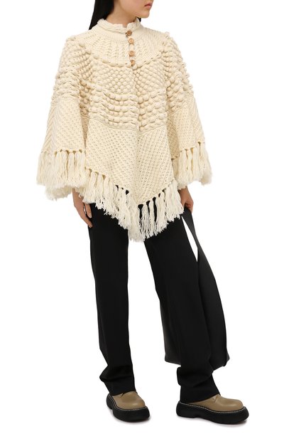 Шерстяное пончо SAINT LAURENT, арт. 633896/YASB2, фото 2