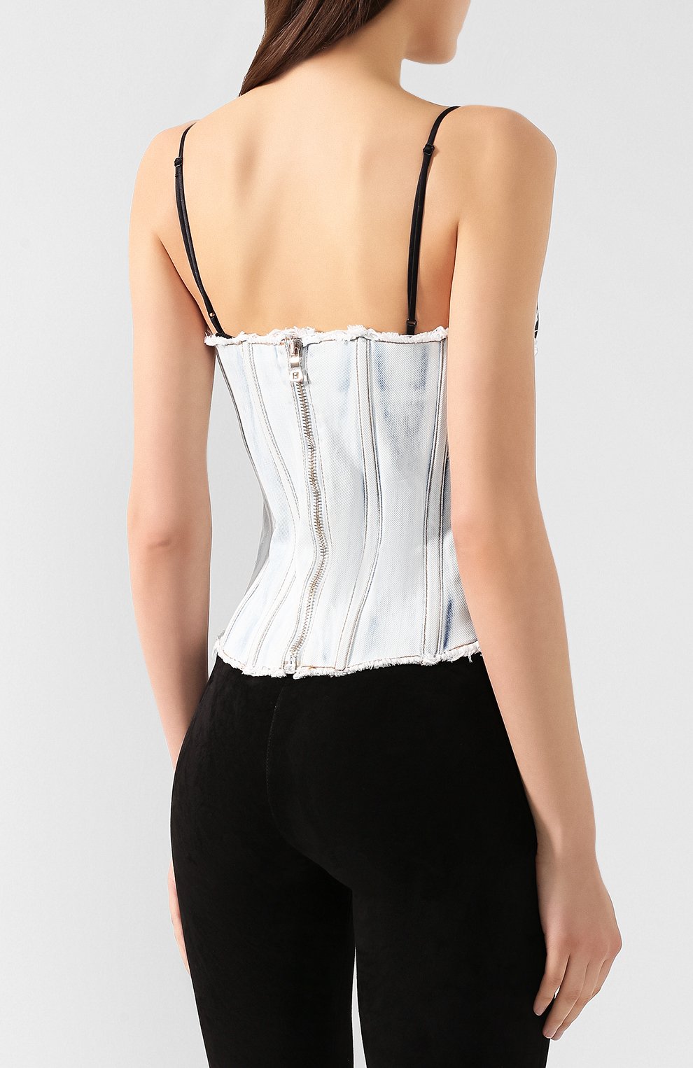 Джинсовый корсет BALMAIN, арт. RF00894/D036, фото 4