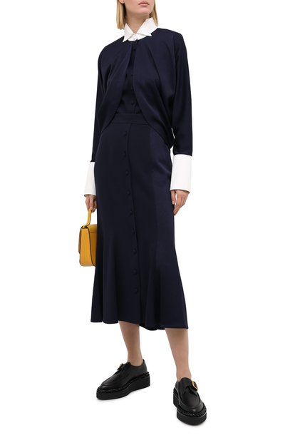 Блузка LOEWE темно-синего цвета по цене 104500 руб., арт. S540337X77, фото 2 Блузка LOEWE, арт. S540337X77, фото 2