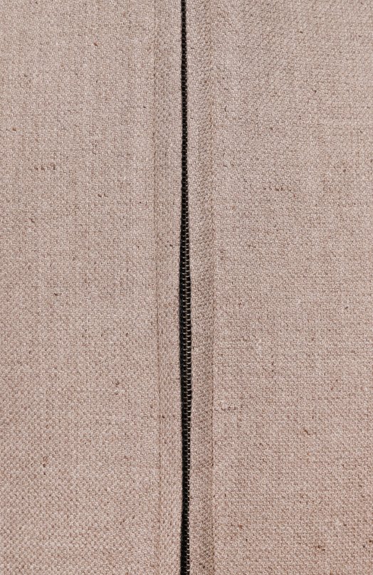 Бомбер из шелка и шерсти Corneliani 25L588-2518264 Бежевый  25L588-2518264 Фото 6