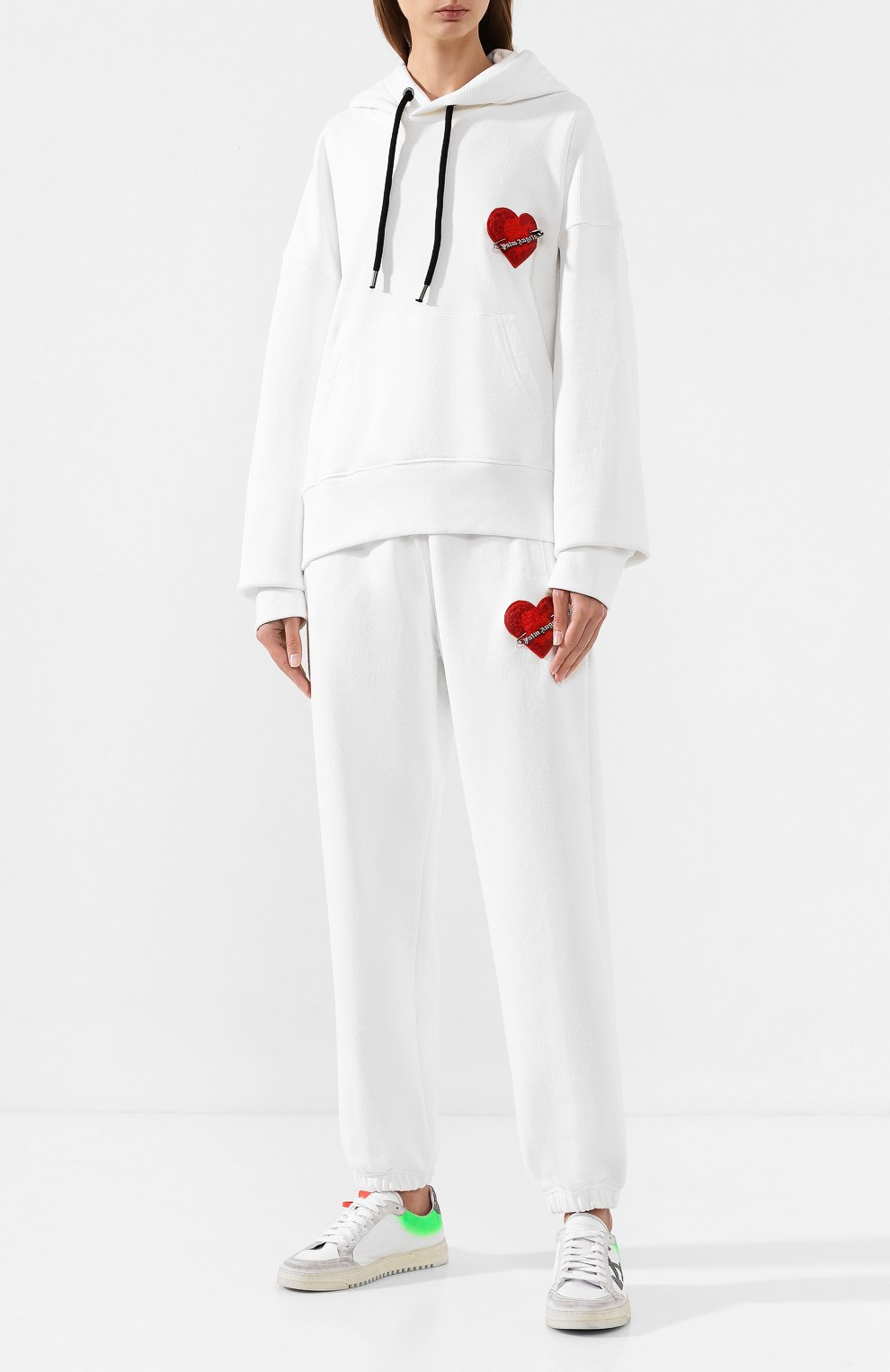 Хлопковые джоггеры PALM ANGELS бежевого цвета по цене 51750 руб., арт. PMCH004F196310044788/W, фото 2 Хлопковые джоггеры PALM ANGELS, арт. PMCH004F196310044788/W, фото 2
