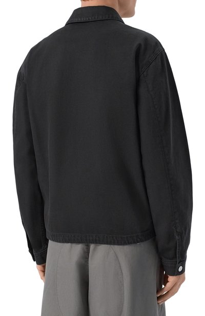 Джинсовая куртка-рубашка STONE ISLAND черного цвета по цене 87500 руб., арт. L1S144100006/S0J24, фото 4 Джинсовая куртка-рубашка STONE ISLAND, арт. L1S144100006/S0J24, фото 4