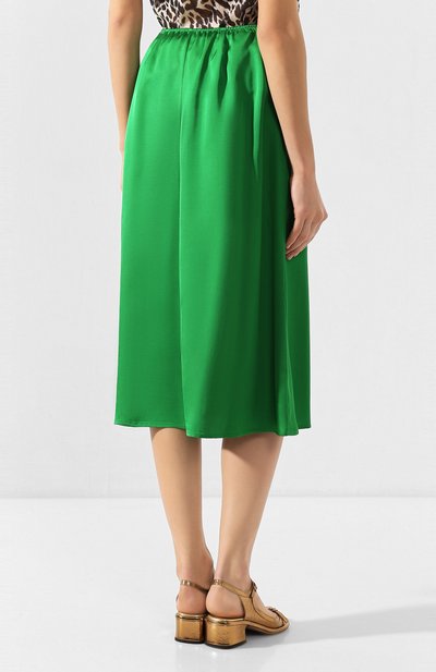 Юбка из вискозы DRIES VAN NOTEN зеленого цвета по цене 26400 руб., арт. 201-10849-9158, фото 4 Юбка из вискозы DRIES VAN NOTEN, арт. 201-10849-9158, фото 4