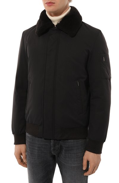 Пуховый бомбер с воротником из овчины GIMO'S, арт. 4W20.U.040.345, фото 3