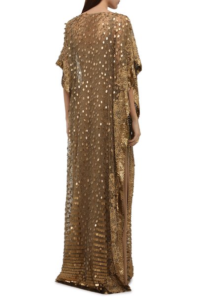 Платье VALENTINO золотого цвета по цене 3370000 руб., арт. VB0VDBW51ED, фото 4 Платье VALENTINO, арт. VB0VDBW51ED, фото 4