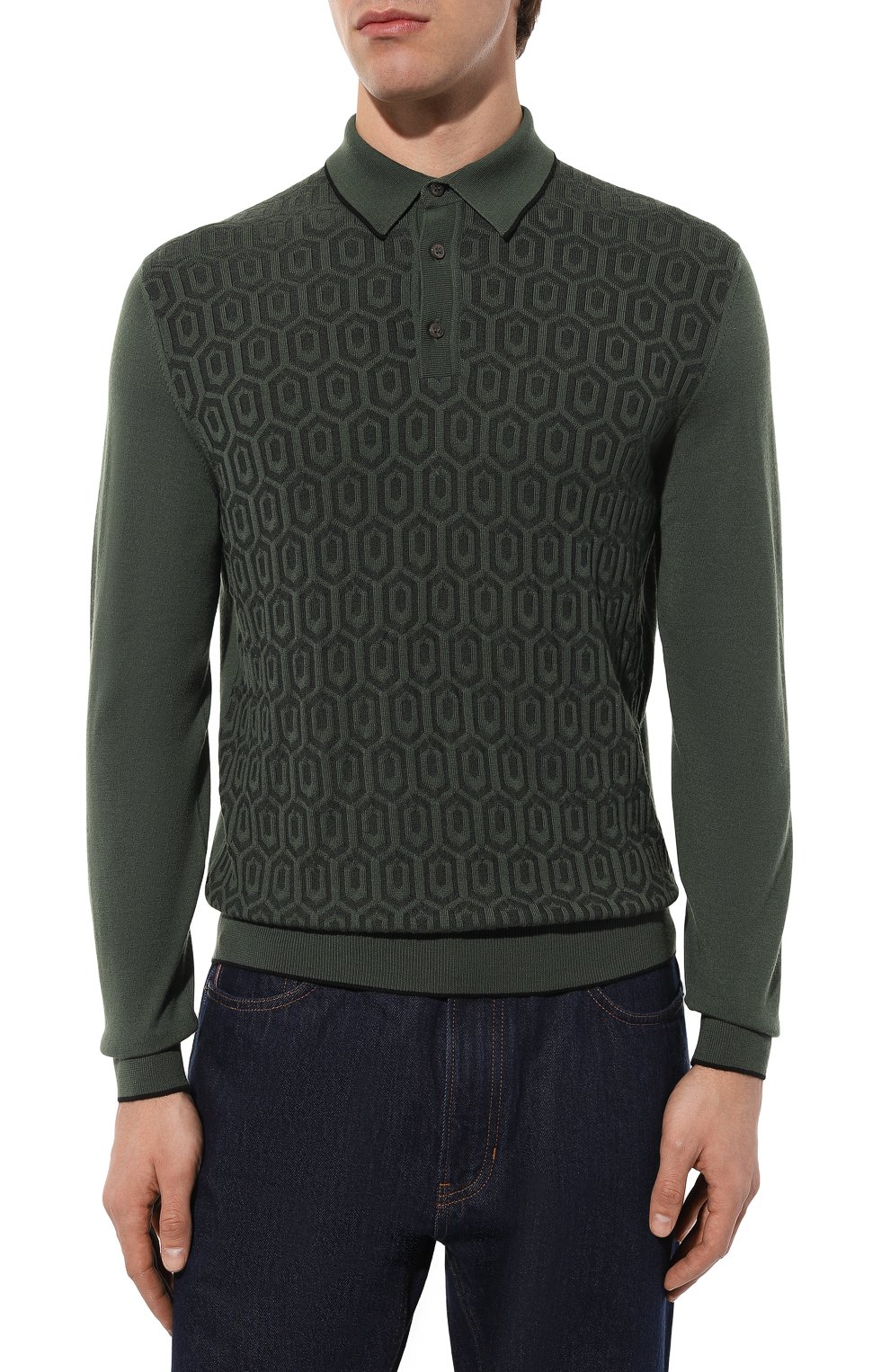 Поло из шерст�и и шелка STEFANO RICCI, арт. KE06004AP1/E23405/ALG, фото 3