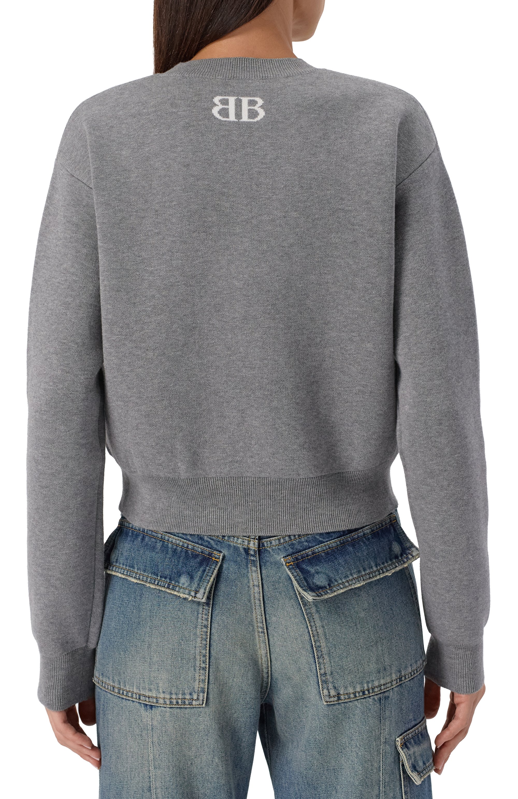 Хлопковый свитер BALENCIAGA, арт. 818419/T3368, фото 4