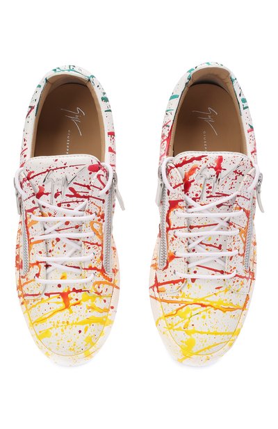 Кожаные кеды frankie GIUSEPPE ZANOTTI DESIGN разноцветного цвета по цене 79850 руб., арт. RM10020/001, фото 5 Кожаные кеды frankie GIUSEPPE ZANOTTI DESIGN, арт. RM10020/001, фото 5