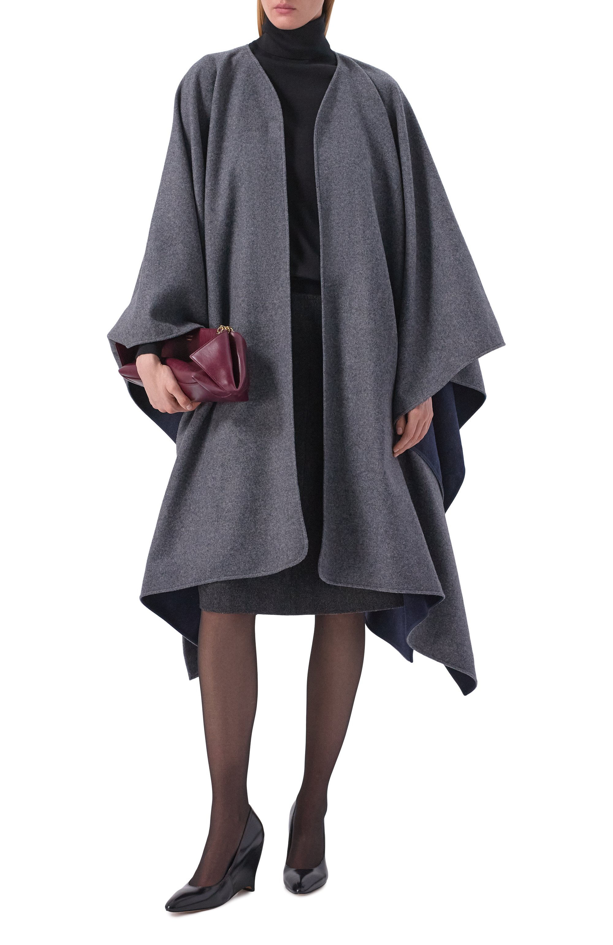 Двусторонний шерстяной кейп señora SANCHY, арт. AW25.54.01/80, фото 2