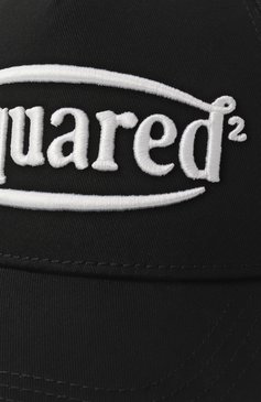 Детская хлопковая бейсболка DSQUARED2 черного цвета, арт. DQ2919/D00YT | Фото 3 (Материал: Текстиль, Хлопок; Нос: Не проставлено)