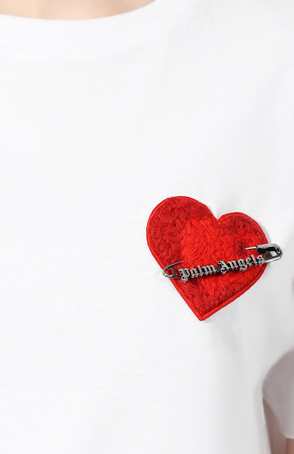 Хлопковая футболка PALM ANGELS, арт. PMAA001F194130040188/W, фото 5