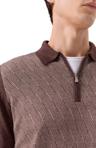 Поло из шерсти и шелка GRAN SASSO, арт. 57137/13126, фото 5