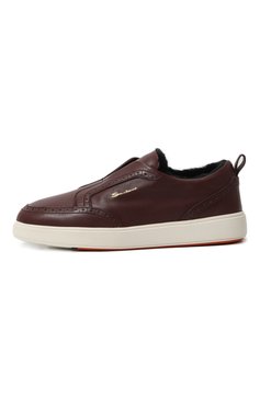 Кожаные кеды cleanic SANTONI, арт. MBCD21915BARPTT4U59, фото 1